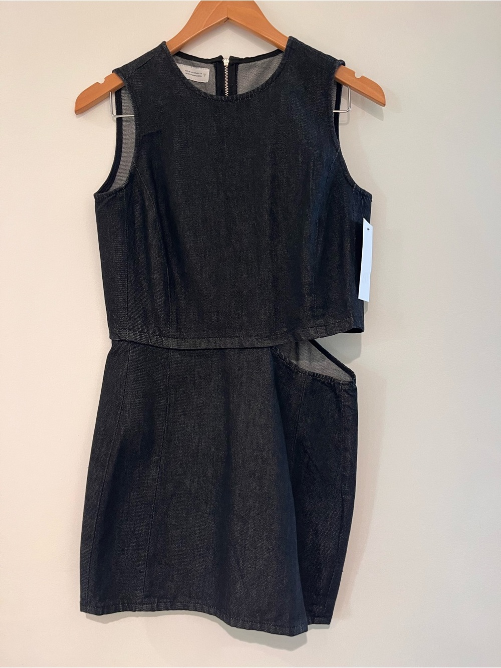 Zara cut out TRE denim Dress BNWT